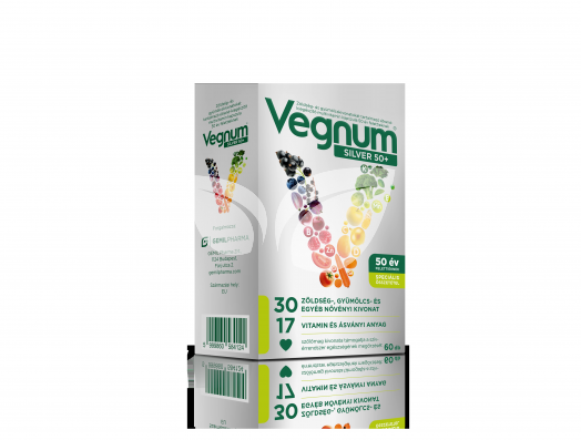 Vegnum silver 50+ étrendkiegészítő multivitamin kapszula 60 db • Egészségbolt