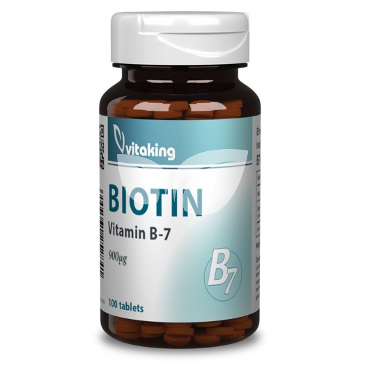 Vitaking B7-vitamin Biotin 900 mcg tabletta 100 db • Egészségbolt