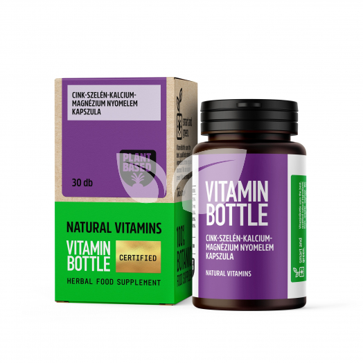 Vitamin Bottle cink-szelén-kalcium-magnézium kapszula 30 db • Egészségbolt
