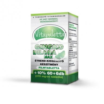 Vitapaletta gingko biloba tabletta 66 db • Egészségbolt