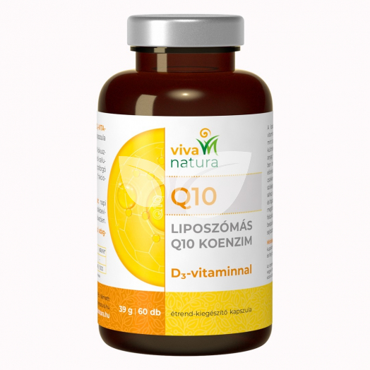 Viva natura liposzómás q10 koenzim d3 vitaminnal étrend kiegészítő kapszula 60 db • Egészségbolt