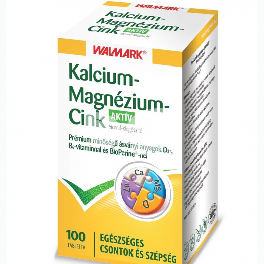 Walmark kalcium+magnézium+cink aktív 100 db • Egészségbolt