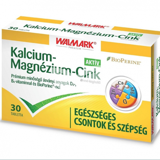 Walmark kalcium+magnézium+cink aktív 30 db • Egészségbolt