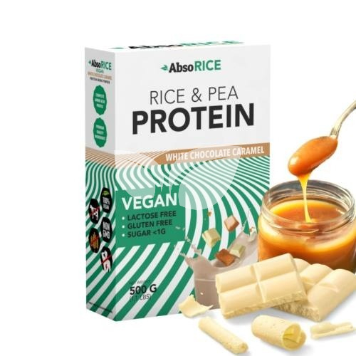 Absorice protein fehércsokoládé karamell 500 g • Egészségbolt