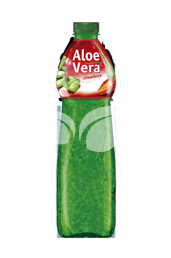 Aloe Vera ital aloe darabokkal eper ízű 1500 ml • Egészségbolt
