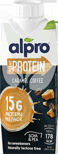 Alpro protein ital karamell-kávé 250 ml • Egészségbolt