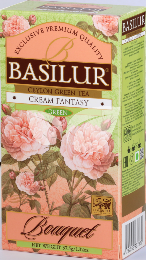 Basilur bouquet cream fantasy zöld tea 25 filter 37,5 g • Egészségbolt