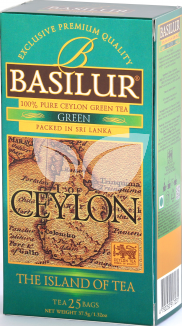 Basilur the island of tea green zöld tea 25 filter 37,5 g