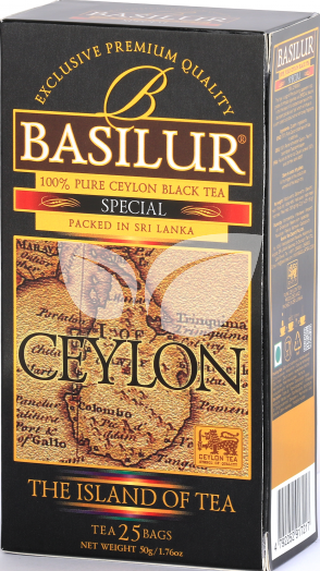 Basilur the island of tea special fekete tea 25 filter 50 g • Egészségbolt