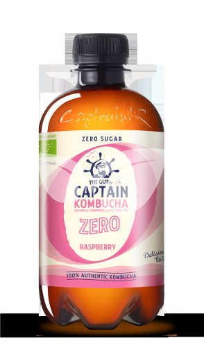Captain bio kombucha ital zero málna ízű 400 ml • Egészségbolt
