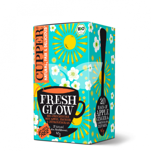 Cupper bio organic fresh glow tea 20 db 40 g • Egészségbolt