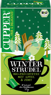 Cupper bio winter srtudel xmas limited edition téli almás fahéjas tea 50 g