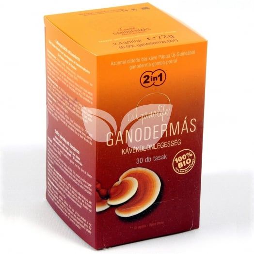 Dr Ganolife bio ganodermás kávékülönlegesség 2 in 1 tasakos 72 g • Egészségbolt