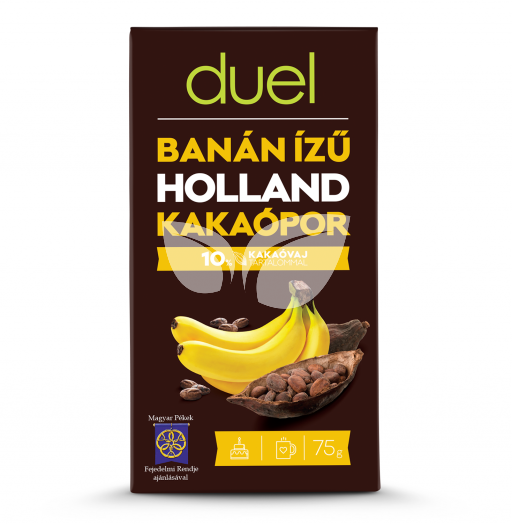 Duel holland kakaópor banán ízű 10% 75 g • Egészségbolt