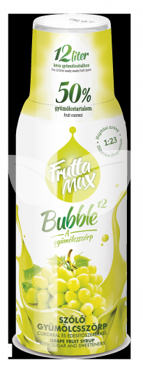 FruttaMax Bubble 12 szőlő gyümölcsszörp 500 ml • Egészségbolt