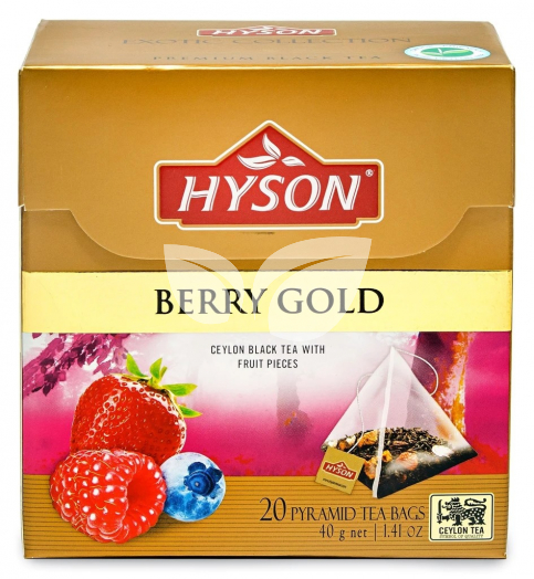 Hyson arany bogyó fekete tea 20x2g 40 g • Egészségbolt