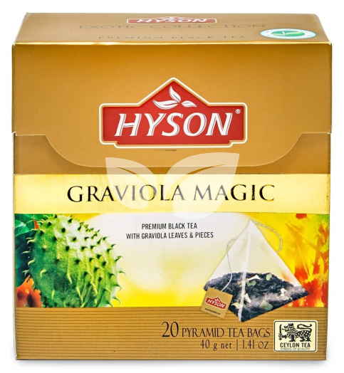 Hyson graviola varázs fekete tea 20x2g 40 g • Egészségbolt
