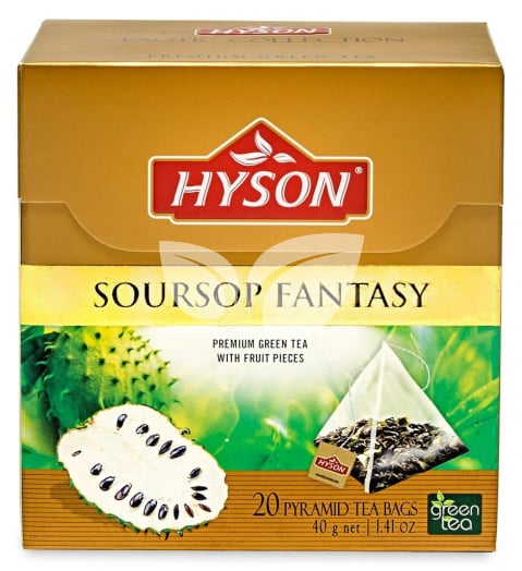Hyson soursop fantázia zöld tea 20x2g 40 g • Egészségbolt