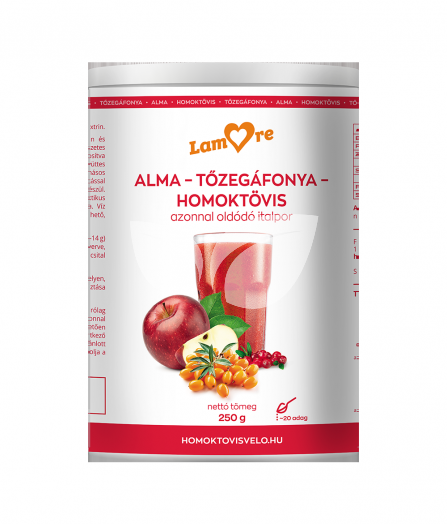 Lamore alma-tőzegáfonya-homoktövis italpor 250 g • Egészségbolt