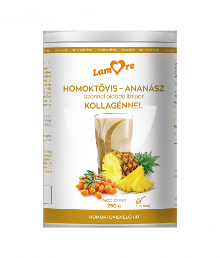 Lamore homoktövis-ananász kollagén italpor 250 g • Egészségbolt