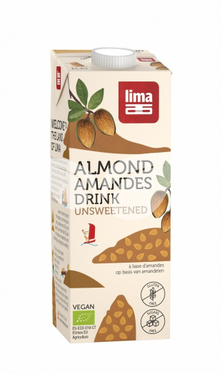 Lima bio mandulaital natur, édesítőszermentes 1000 ml • Egészségbolt