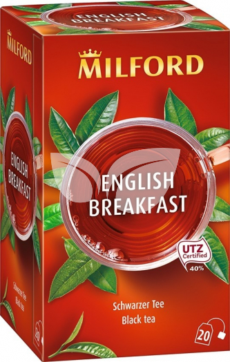 Milford ENGLISH BREAKFAST Fekete tea 20x1,75g • Egészségbolt
