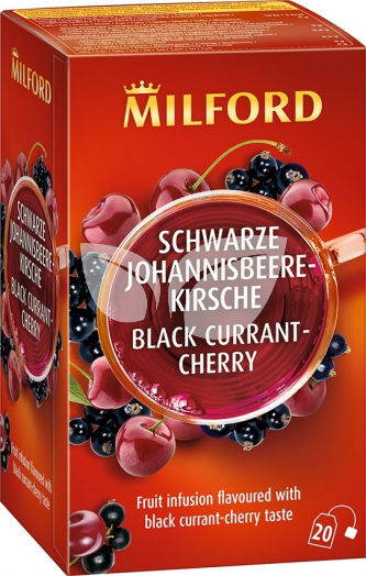 Milford feketeribizli-cseresznye ízű gyümölcstea 20x2,5g 50 g • Egészségbolt