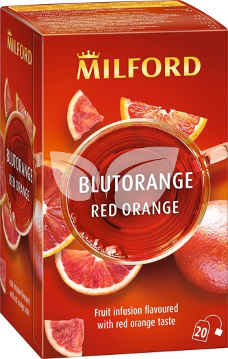 Milford vérnarancs ízű gyümölcstea 20x2,5g 50 g • Egészségbolt