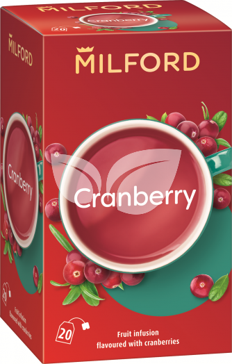 Milford vörösáfonya ízű gyümölcstea 20x2,25g 45 g • Egészségbolt