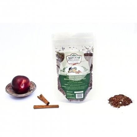 Natur organic fahéjas szilva-rooibos/vörös tea szálas 100 g • Egészségbolt