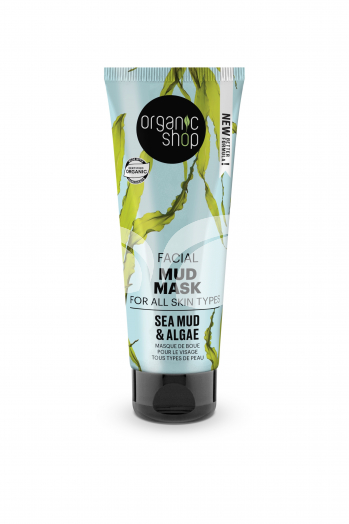 Organic Shop bio arcmaszk tengeri iszappal és algával 75 ml • Egészségbolt