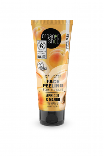 Organic Shop bio arcpeeling delicate sárgabarackkal és mangóval 75 ml • Egészségbolt
