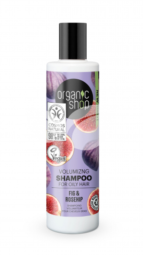 Organic Shop bio sampon volumennövelő fügével és csipkebogyóval 280 ml • Egészségbolt