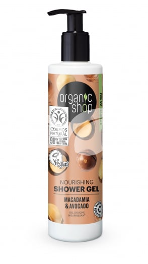 Organic Shop bio tusfürdő wellness makadámdióval és avokádóval 280 ml • Egészségbolt