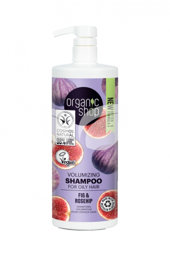 Organic Shop bio volumennövelő sampon fügével és csipkebogyóval 1000 ml • Egészségbolt