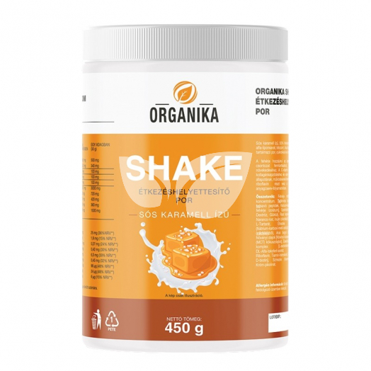 Organika shake por sós karamell ízű 450 g • Egészségbolt