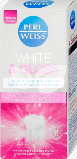 Perlweiss white and gloss fogfehérítő krém 50 ml • Egészségbolt