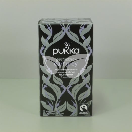 Pukka organic gorgeous earl grey bio fekete tea 20x2g 40 g • Egészségbolt