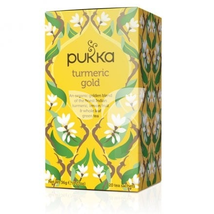 Pukka organic turmeric gold arany kurkuma tea 35 g • Egészségbolt