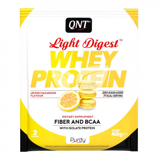 Qnt light digest whey protein citromos macaron 40 g • Egészségbolt