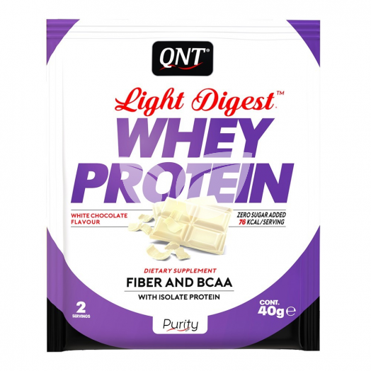 Qnt light digest whey protein fehér csokoládé 40 g • Egészségbolt