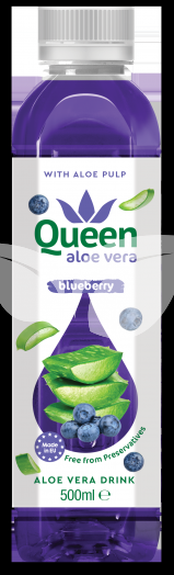Queen aloe vera üdítőital áfonya 500 ml • Egészségbolt
