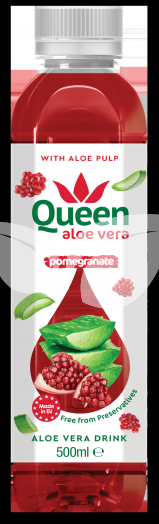 Queen aloe vera üdítőital gránátalma 500 ml • Egészségbolt