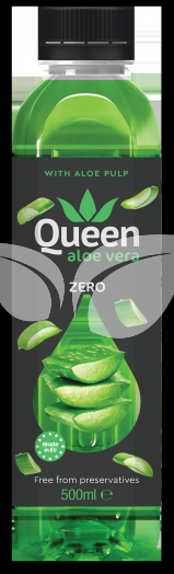 Queen aloe vera üdítőital zero 500 ml • Egészségbolt