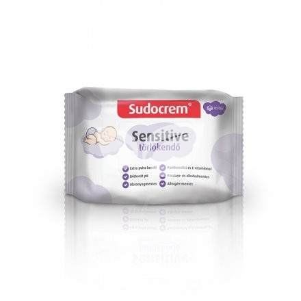 Sudocrem baba törlőkendő sensitive 55 db • Egészségbolt