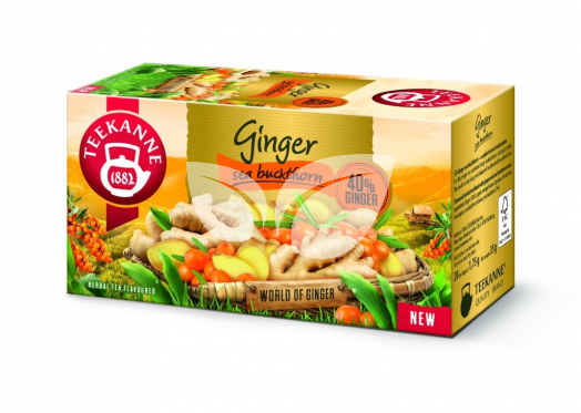 Teekanne ginger homoktövis ízű gyömbér tea 35 g • Egészségbolt