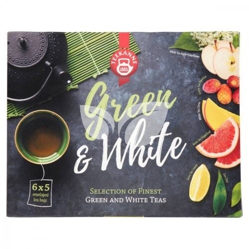 Teekanne teaválogatás green and white zöld és fehér tea 48 g • Egészségbolt