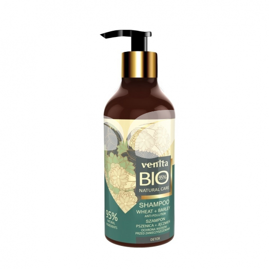 Venita bio pumpás hajsampon mélytisztító búzaprotein és árpa kivonattal 400 ml • Egészségbolt