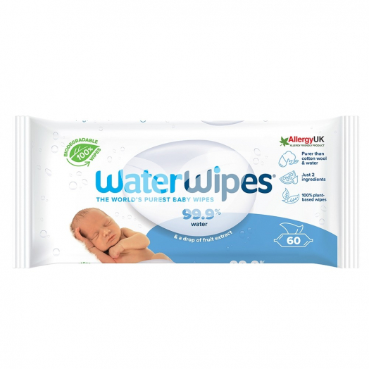 Waterwipes bio baba törlőkendő 60 db • Egészségbolt