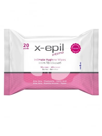X-Epil intim törlőkendő 20 db • Egészségbolt